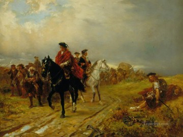 Montañeses en la marcha Robert Alexander Hillingford escenas de batalla históricas Guerra militar Pinturas al óleo